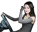 Bellady Women Outdoor Arm Cover Sun Block Soft Long Arm Sleeves Fingerless Gloves,DarkGray