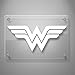 Yoonek Graphics Wonder Woman Decal Sticker for Car Window, Laptop, Motorcycle, Walls, Mirror and More. # 550 (2