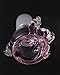 MFHX Handcrafted Glass items, replace bowl, male adapter, 14mm / 18mm (18mm, Pink)