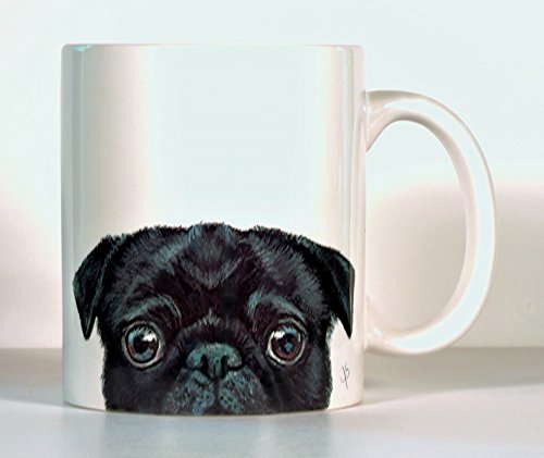Pug-Black-Pug-Mug-Personalized-Pug-Gift-Pick-Pug-Color-Add-A-Name-or-Message Pug-Black-Pug-Mug-Personalized-Pug-Gift-Pick-Pug-Color-Add-A-Name-or-Message