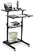 Mount-It! Mobile Stand Up Desk/Height Adjustable Computer Work Station Rolling Presentation Cart (MI-7940B)thumb 1
