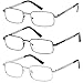 GAMMA RAY OPTICS Reading Glasses 3X Stainless Flex 3.00 Readers
