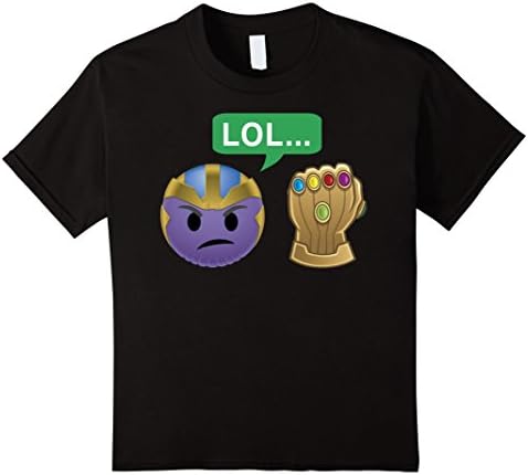 Marvel Thanos LOL Infinity Gauntlet Emoji Graphic T-Shirt