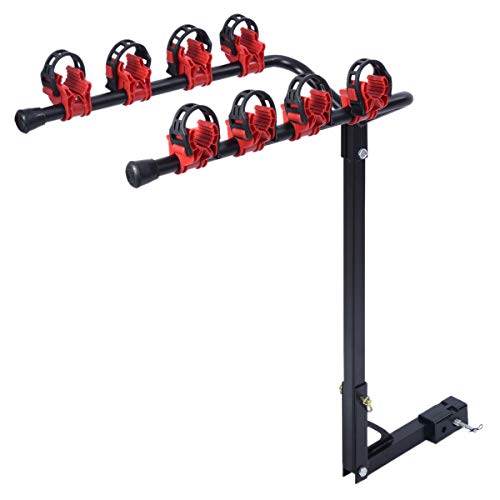 4 Bicycle Bike Rack Carrier 1-1.4" & 2" Bicycle Hitch Mount Carrier Car Truck AUT Swing Away