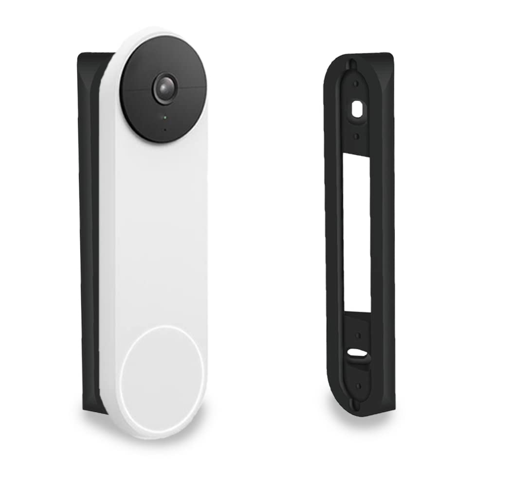 Gestech 45 Degree Angle Corner Mount Bracket for Google Nest Doorbell (Battery) Wireless Version, Slim Fit and Sturdy