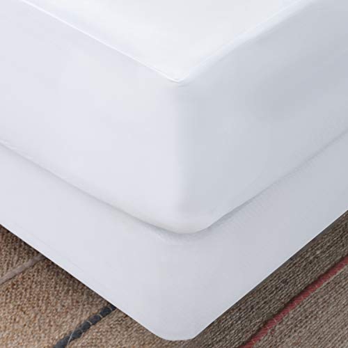 Guardmax Waterproof Mattress Protector - Hypoallergenic Fitted Cover, Noiseless and Breathable - Queen Size (60x80) - Skirt Stretches to 18! - Thumbnail 2