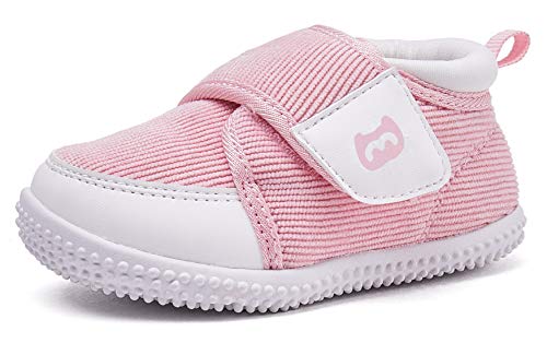 BMCiTYBM Baby Shoes Boy Girl Infant Sneakers Winter Warm Non Slip First Walkers 6 9 12 18 24 Months Pink Size 5