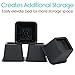 Vive Bed Risers Heavy Duty (4 Pack - 3 Inch) - Furniture Lifts Risers for Couch, Table, Desk, Chair & Dorm Bed Risers for Bed Frame - Leg Elevator, Height Extender, Stackable Platform Blocks
