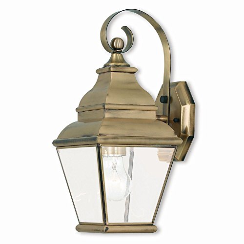 Livex lighting 2590-01 exeter 1 light ab outdoor wall l…