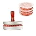 AIDOUT Burger Press - Hamburger Patty Maker - Non Stick Hand Operated Pattie Mold - Professional Aluminum Kitchen Tool with Comfortable Wooden Handle Great for Grill BBQ Homemade Burgers