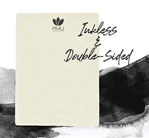 PMU Premium Blank Microblading Practice Skin Double-Sided | Professional Realistic Hairstroke Tattoo Latex | Special Eyebrow Designs For Cosmetic Tattooing (Blank - 5) - Thumbnail 2