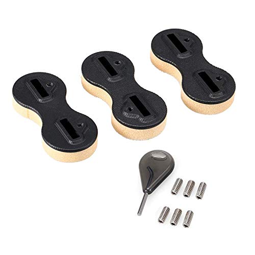 Namvo 9 Degree Fusion Fins Box, Surfing Board Fcs, White Sturdy Durable PVC Fin Fcs Plug, for Surf Board Surfing