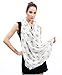 Lina & Lily English Bulldog Dog Print Women's Infinity Scarf Lightweight (White)