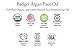 Badger Argan Face Oil, Organic Facial Moisturizer for All Skin Types, Deep Nourishment, Quick Absorption, Moisturizing Facial Oil, 1 fl oz Glass Bottle