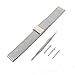 Gear S2 Classic SM-R732 Watch Band, Threeeggs Stainless Steel Watch Strap Bracelet for Samsung Galaxy Gear S2 Classic SM-R732 Smart Watch (A Silver)