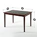ZINUS Faux Marble and Wood Dining Table, Table Only