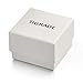 TIGRADE 3mm Women Titanium Engagement Ring Cubic Zirconia Eternity Wedding Band Size 3-13.5