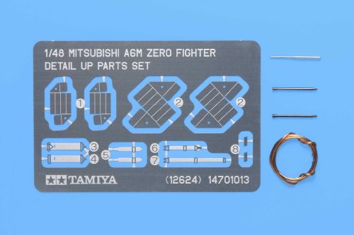 Tamiya 1/48 Mitsubishi A6M Zero Fighter Detail Up Parts Set