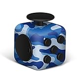 6 Sides Relieve Stress Fidget Cube For Fidgeter! Fidget Dice Anti-anxiety Toy for Children and Adults (seacamo)