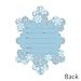 Big Dot of Happiness Winter Wonderland - Shaped Fill-in Invitations - Snowflake Holiday Party and Winter Wedding Invitation Cards with Envelopes - Set of 12