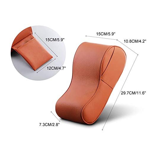Universal Auto Center Console Armrest Pillow Cover Pad, Memory Foam Car Armrest Cushion Protector With Phone Holder Storage Bag Seat Box Waterproof for Most Vehicle SUV Truck (Black)