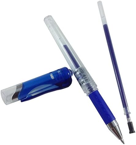 4pcs Black, Blue 0.7mm, Black, Red 1.0mm , Gel Ink Pens With Refills Each Color