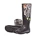 HISEA Men's Rain Boots, Waterproof Durable Insulated Rubber Boots for Men, 5 mm Neoprene Outdoor Mud Fishing Hunting Boots for Multi-Season (Black, Camo & Brown)
