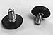 Jejavu Stainless Steel Screw-in Feet Furniture Sliders, Glides for Patio Furniture, Outdoor Chairs, and More, 5/16