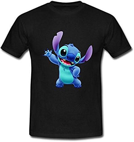 Custom Lilo And Stitch Men's Short Sleeve Cotton Tee shirt