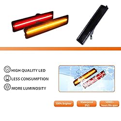 ADIIL 4PCS Front and Rear Bumper Sidemarkers Lamps