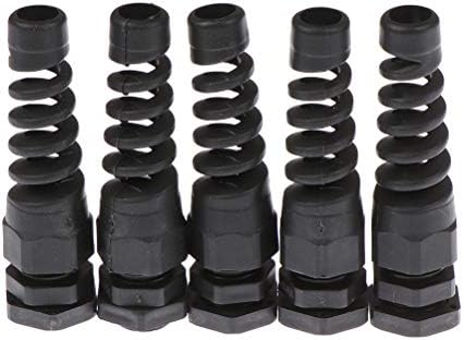 CHENLIGHT 5Pcs Waterproof M12/M16/M18/M20 cable gland connector plastic flex protector