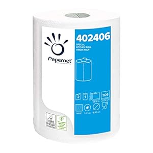 Papernet 402406 speciale droogrol, pure cellulose, 309 vellen, 2-laags, 6 rollen