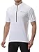 Spotti Men's Cycling Bike Jersey Short Sleeve with 3 Rear Pockets- Moisture Wicking, Breathable, Quick Dry Biking Shirt White