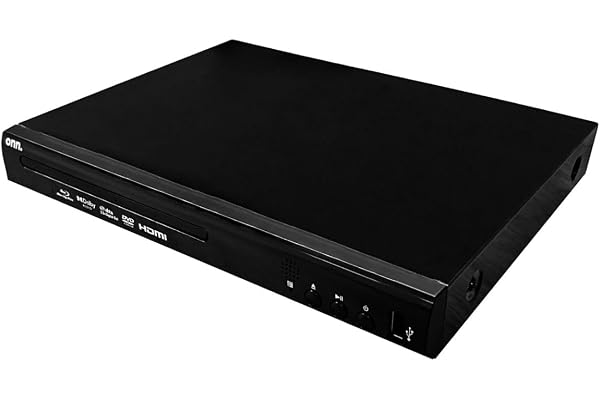 ONN Blu-ray Player with HD Video Output up to 1920x1080 Pixels, 100147615, Black (Renewed)