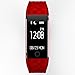 Wireless S2 Fitness Monitor Smart Bracelet Bluetooth 4.0 Heart Rate monitor-Waterproof IP67 Sleep Monitor Notification Alerts Wristband for Android IOS Phones (Red)