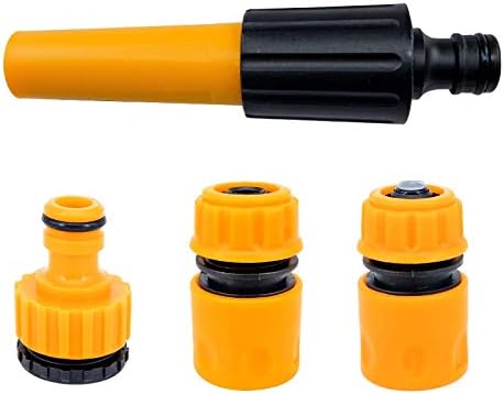 lvzhen Set of 4 Garden Hose Connectors 2in1 Tap Fittings Quick Connector