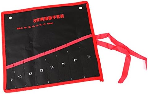 ULKEME Pockets Canvas Spanner Wrench Tool Roll Up Storage Bags Organizer Pouches Case