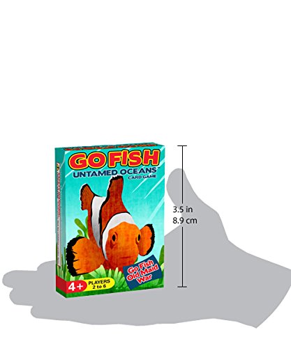 GO FISH Untamed Oceans 3-in-1 Card Game (GO FISH, Old Maid, and War)