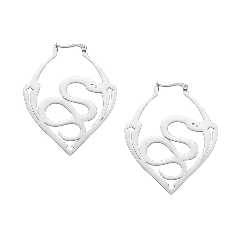 Halloween Earrings Bat Spider Snake Devil Pentagram Mystical Hoop Earrings Ear Stud Jewelry Halloween Party Eardrop Decorations Halloween Cosplay Costumes for Women Girls