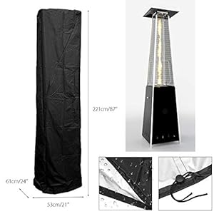 BU-KO Calentador Patio a Gas para Exterior | Jardín, Terraza, Barbacoa