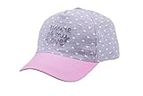 Bienzoe Girl's Cotton Heart Printed Baseball Adjustable Cap Sun Visors Flat Hat