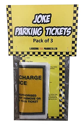 Laughing FOX Products 3 x Joke Parking Tickets VERY Realistic