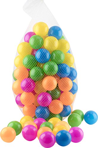 Ball Pit 100 Pack - Ball Pit Balls Crush Proof BPA Free - 6 Colors - Fun Ball Pit For Kids and Baby - Ball Pit For Any Ball Pool - Original - By Play22