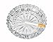 Set of 2 Epure 6 inch Round Decorative Glass Ashtray, Candy Dish, Coin Dish, Shallow bowl, (2)