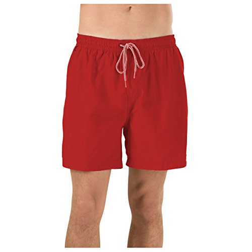 Speedo Mens Sun Ray Volley Shorts Swim Trunks (XX-Large, Atomic Red)