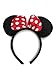 Rush Dance Red Mouse Ears Birthday Party Favor Bow Accessories Headband
