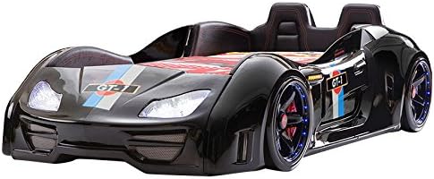 Turbobeds GT1-H-BK Contemporary Turbo Car Bed Opening Doors and Interior, Twin