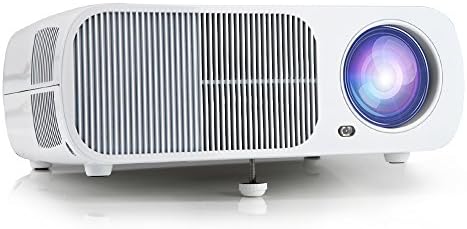 2016 New Portable 2600 Lumen LED Projector, 1080p for Full HD Home Cinema Theater, Support 1080P, Multiple Interface - USB HDMI VGA AV TV -- White
