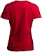 Ann Arbor T-shirt Co. Santa Claus Costume | Jumbo Print Novelty Christmas Holiday Humor Ladies' T-Shirt-Ladies, 2XL Red