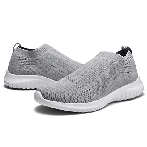 konhill Women's Casual Walking Shoes Breathable Mesh Work Slipon